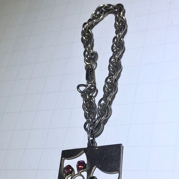 Vintage theatre comedy tragedy charm bracelet - Picture 2 of 5